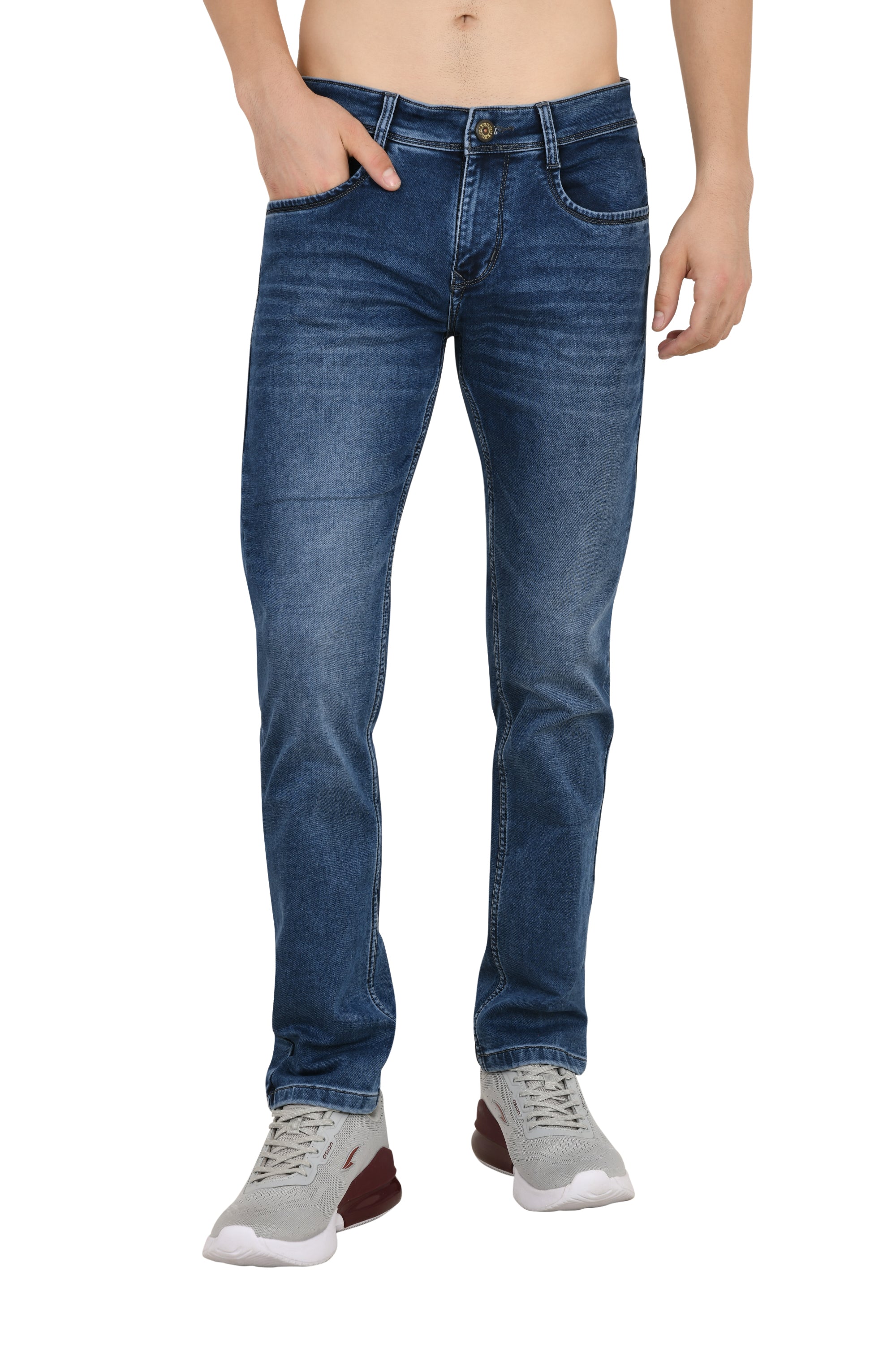 Light Blue Colored Narrow Fit Jeans