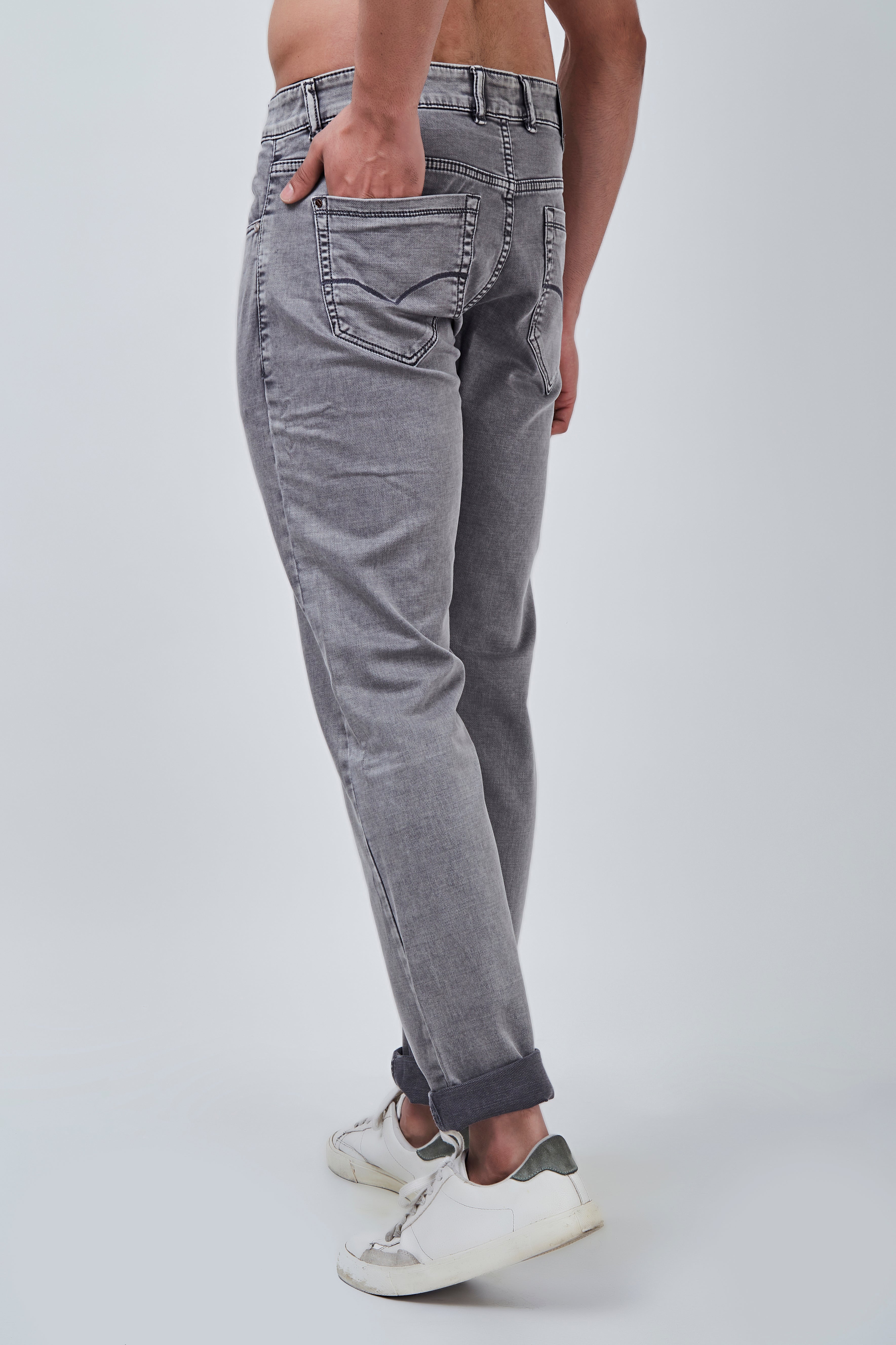Grey Narrow Fit Jeans