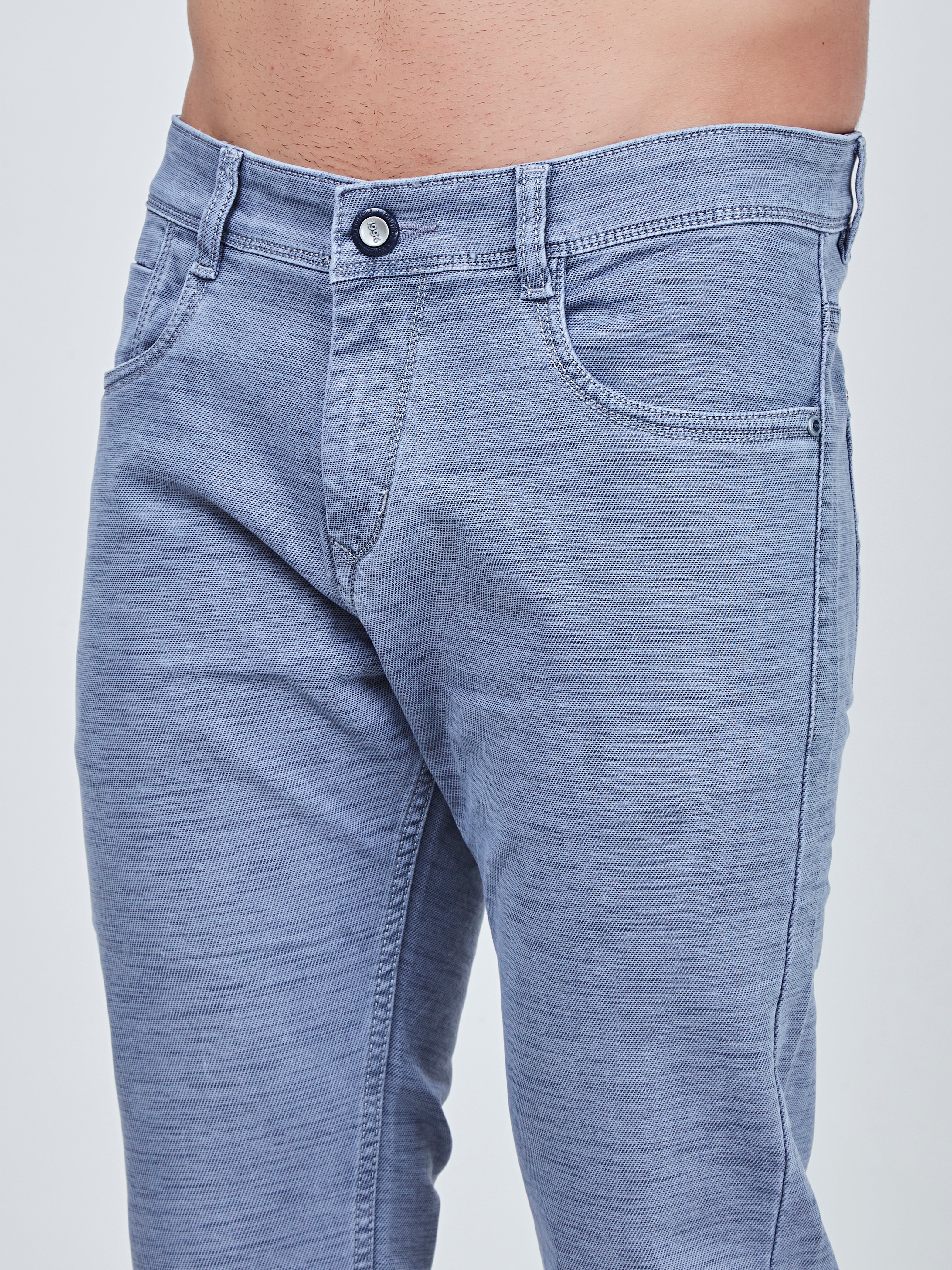 Sky Blue Narrow Fit Jeans with Grey Shaded