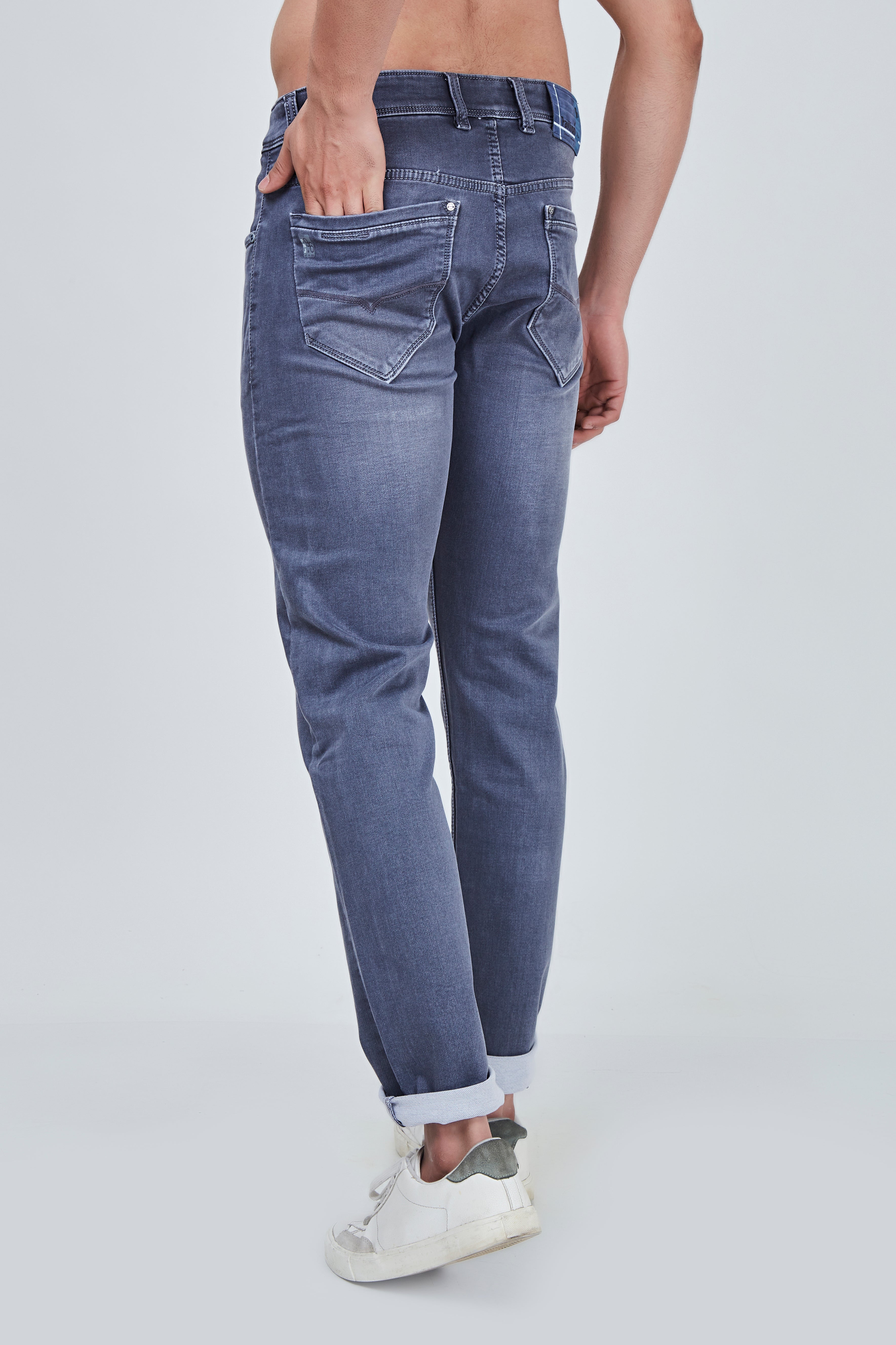Smoke Grey Narrow Fit Jeans