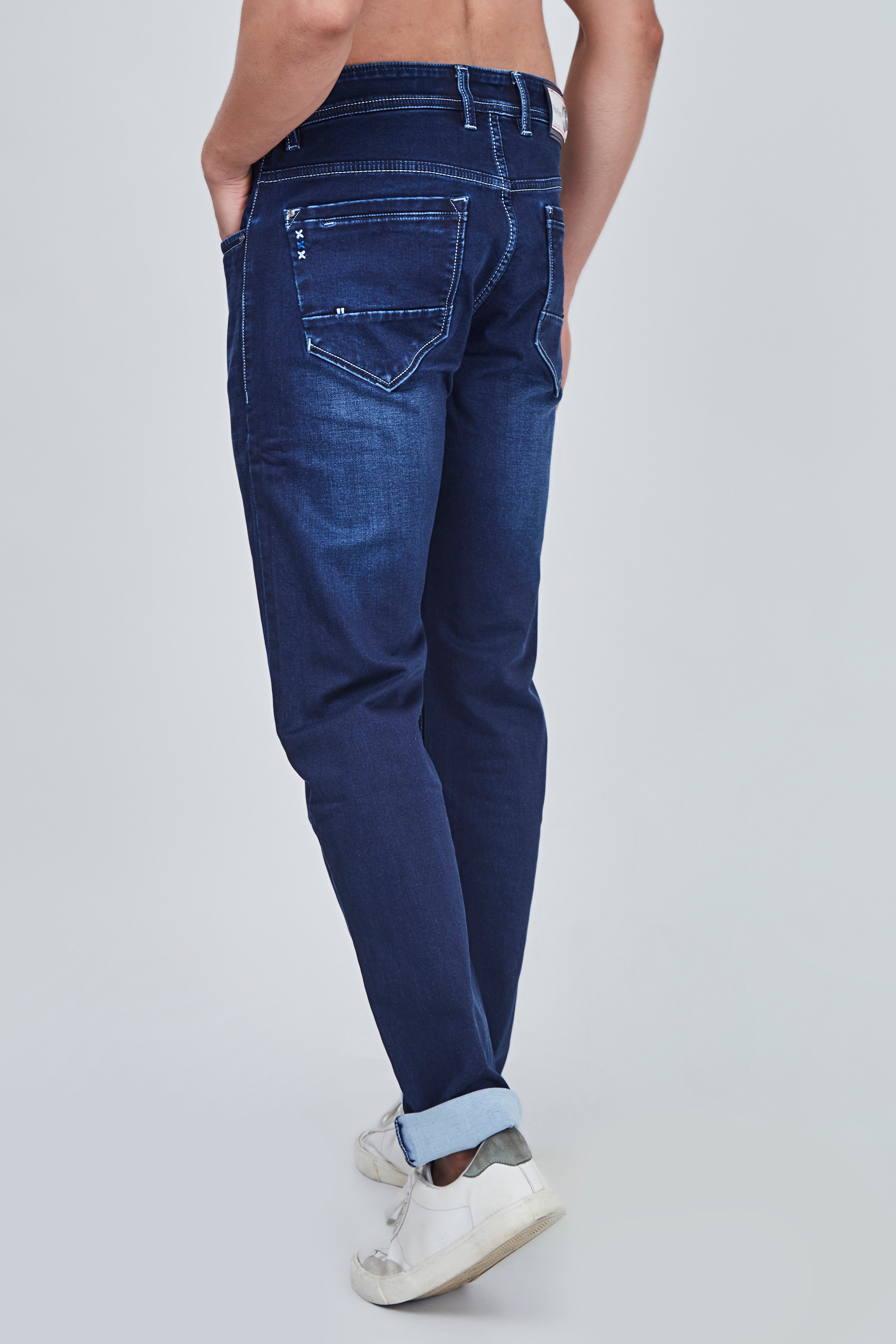 Semi Light Blue Narrow Fit Jeans
