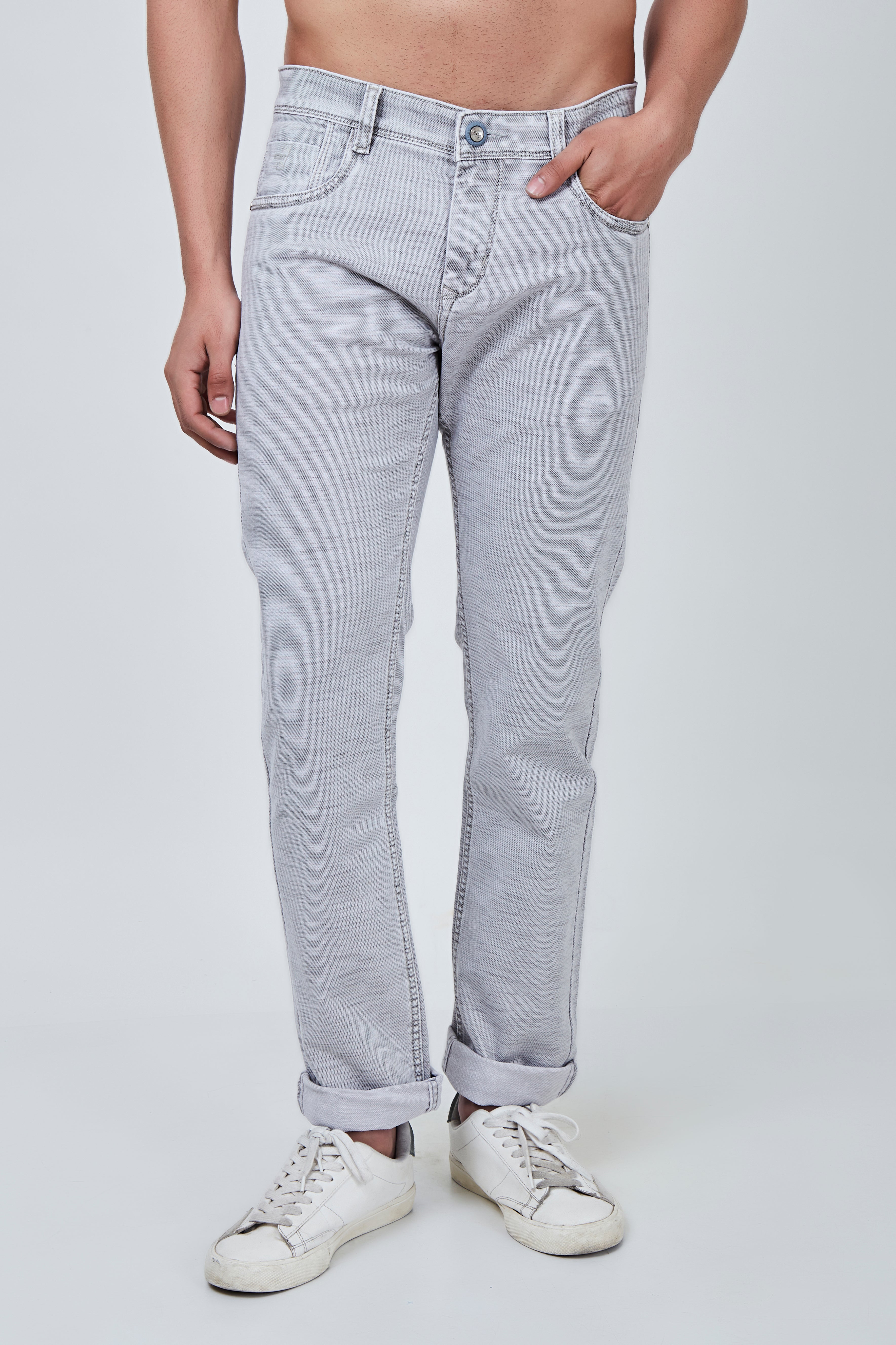 Light Olive Narrow Fit Jeans