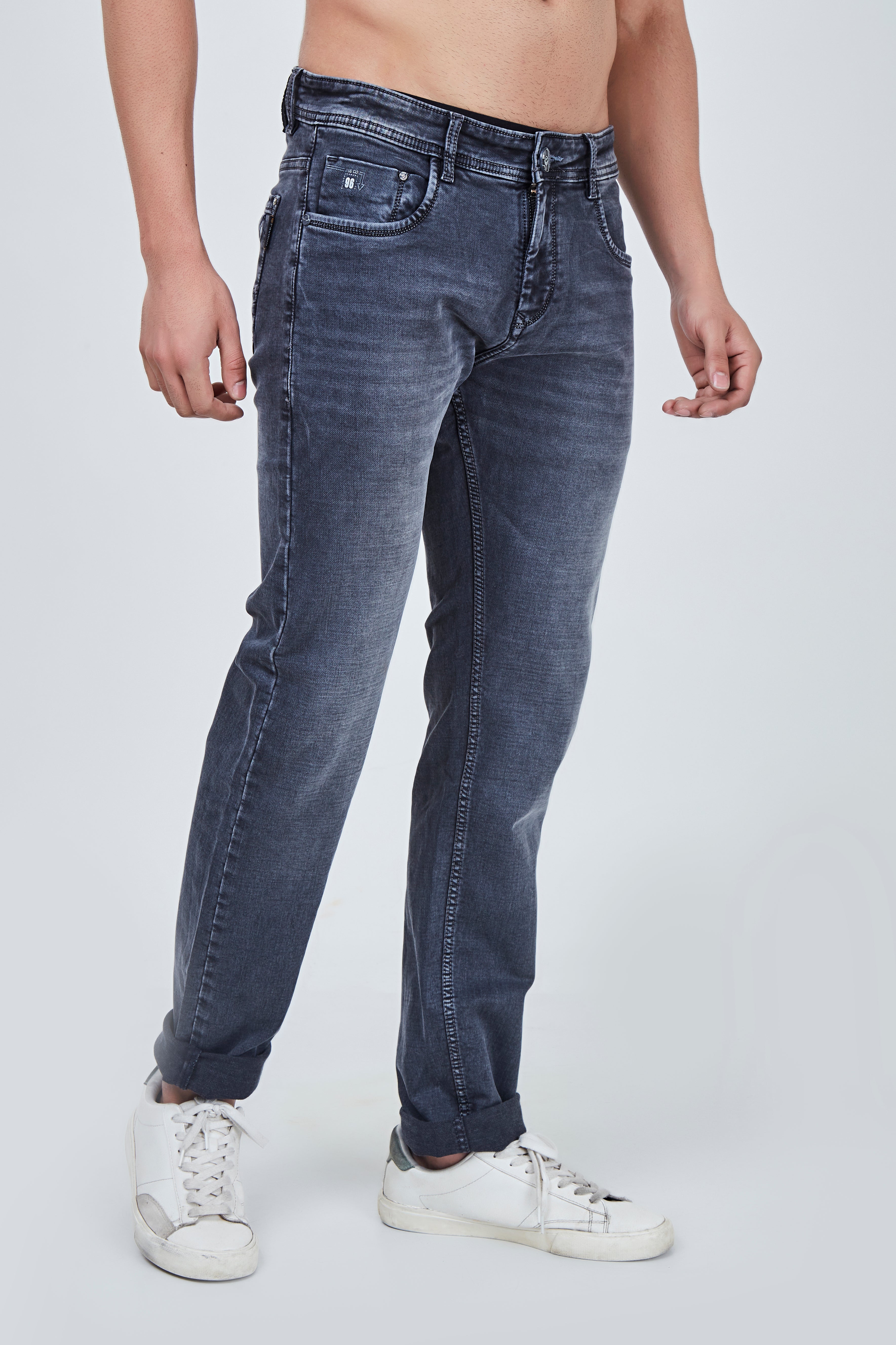 Stone Grey Narrow Fit Jeans