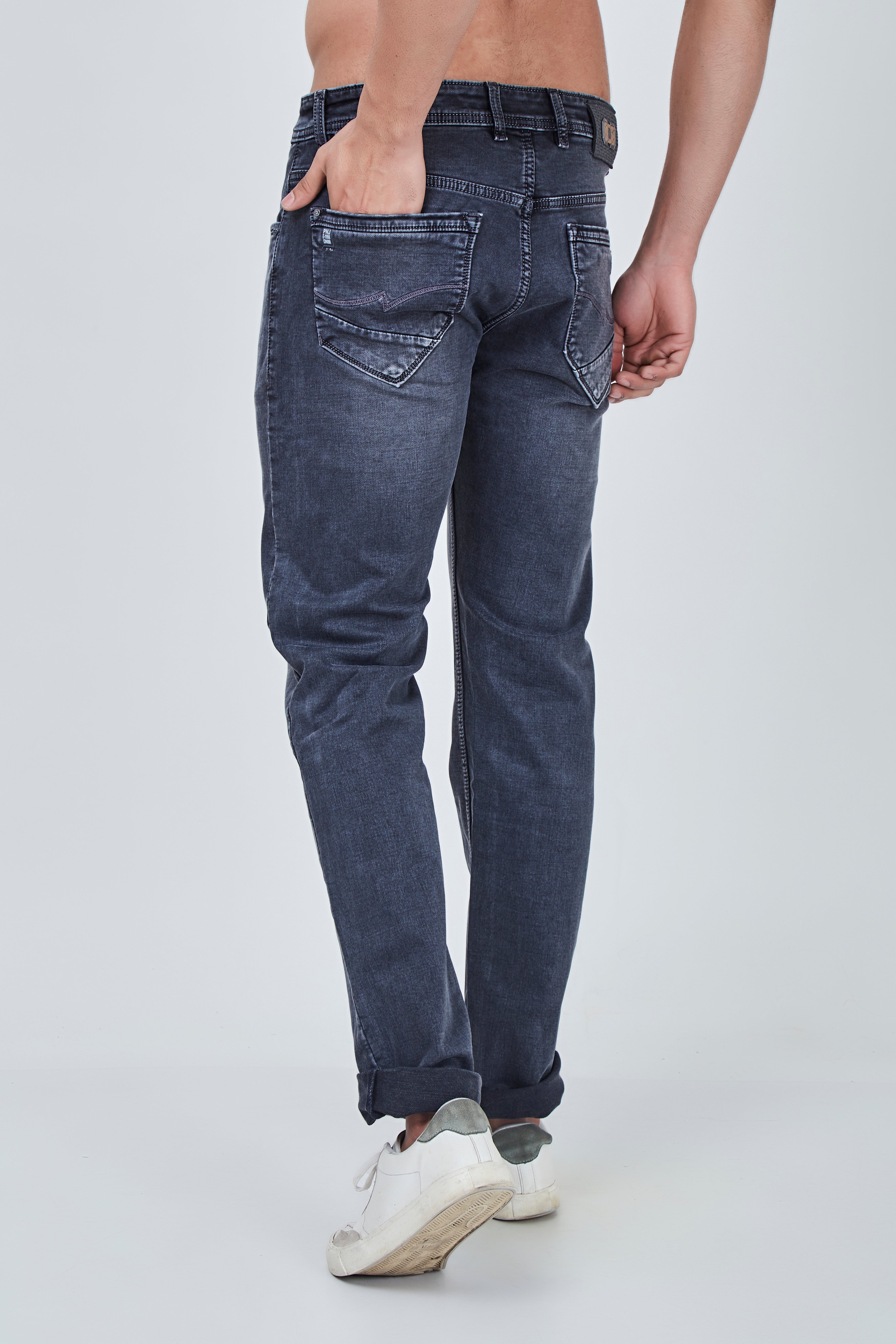 Stone Grey Narrow Fit Jeans