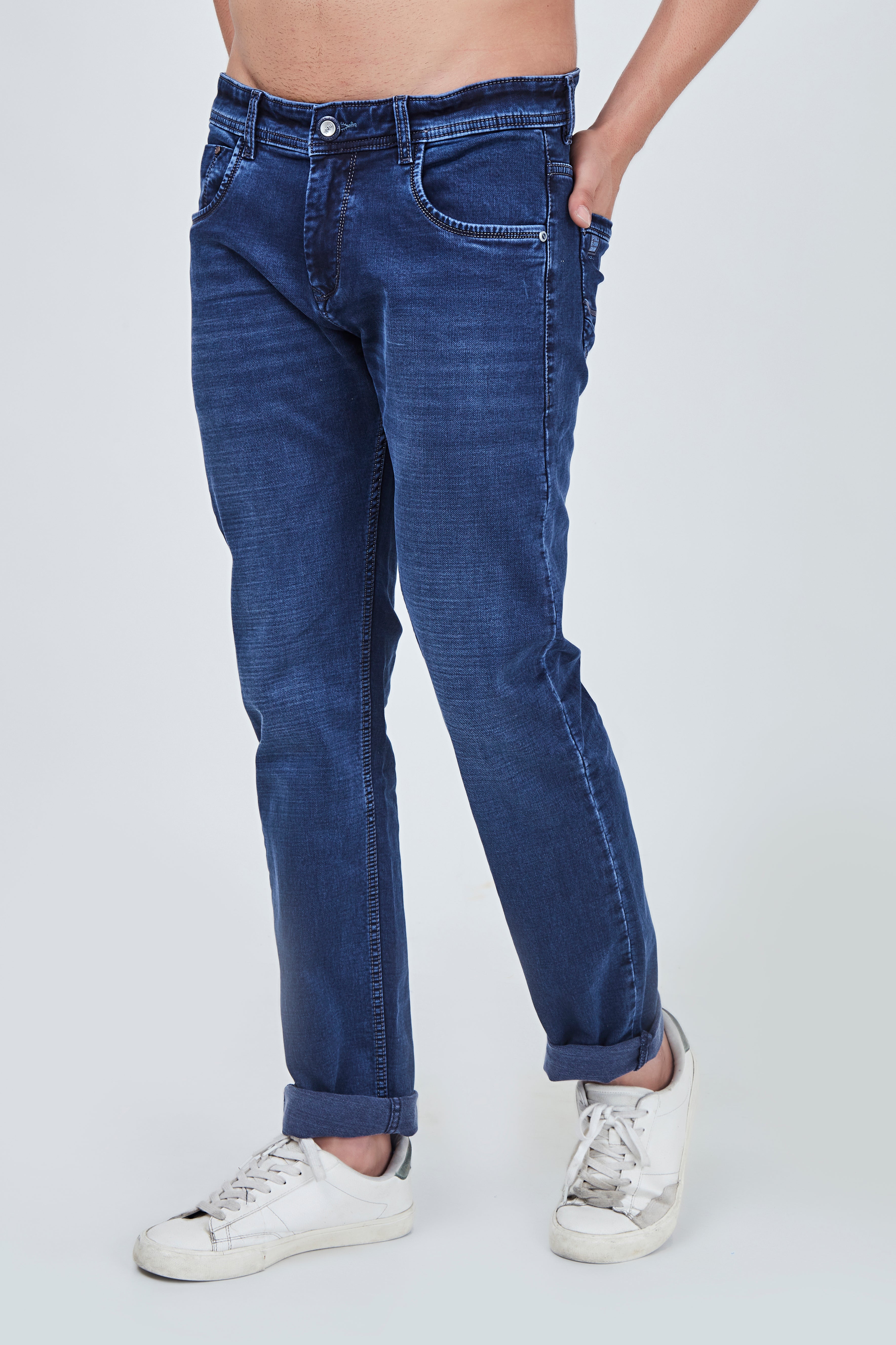 Blue Narrow Fit Denim Jeans