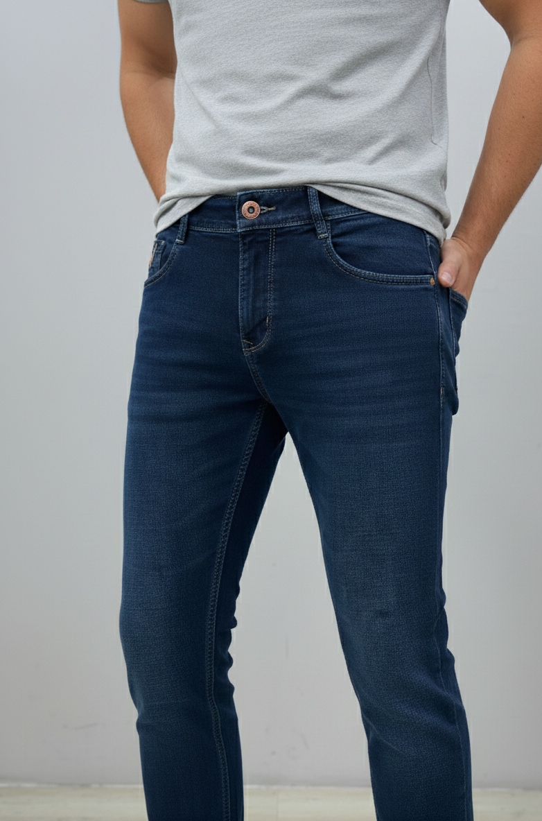 Dark Blue Narrow Fit Jeans