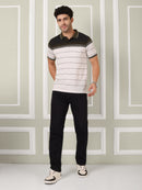 Men's Olive Stripe Polo