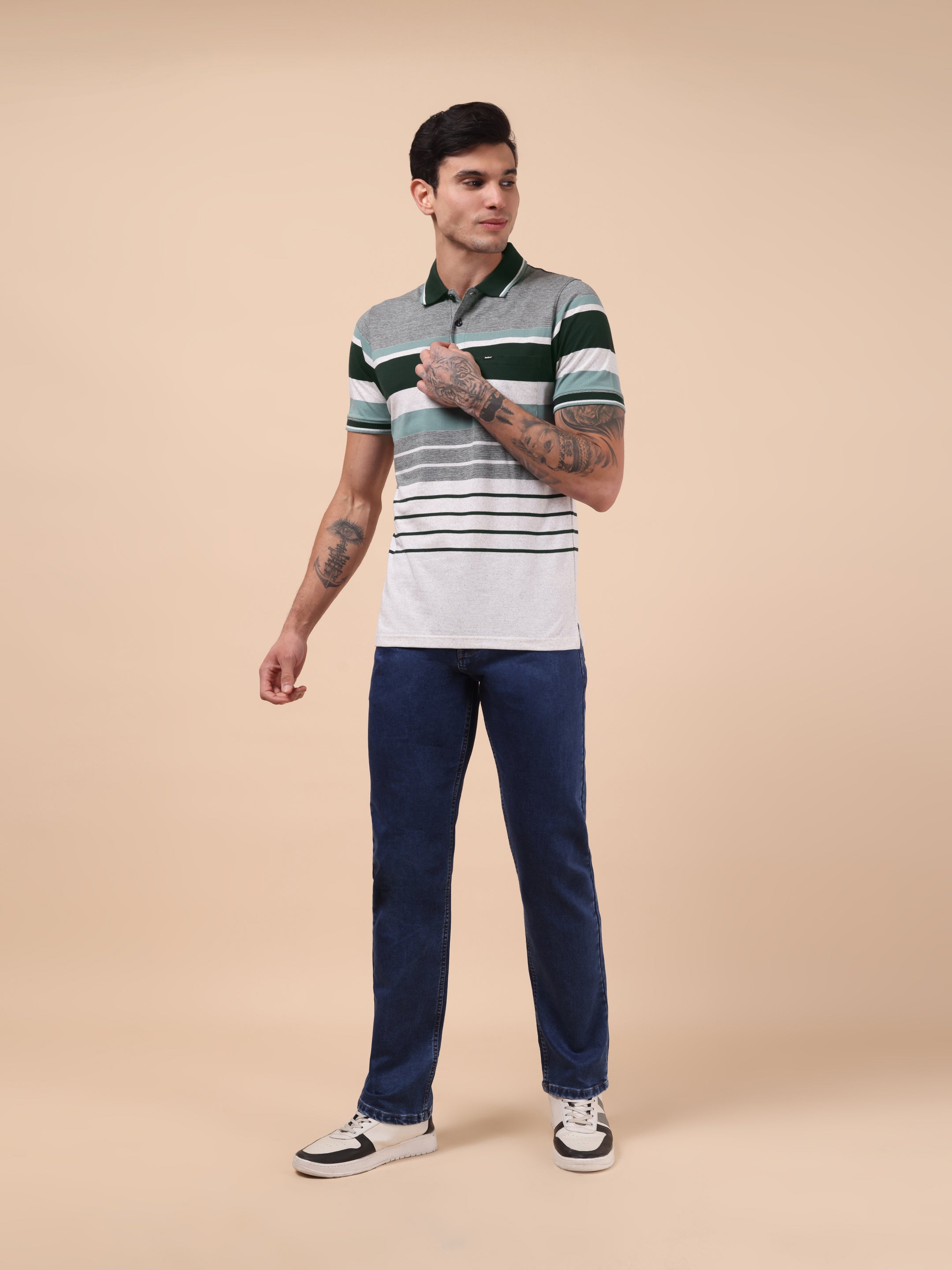 Men's Linear Luxe Polo