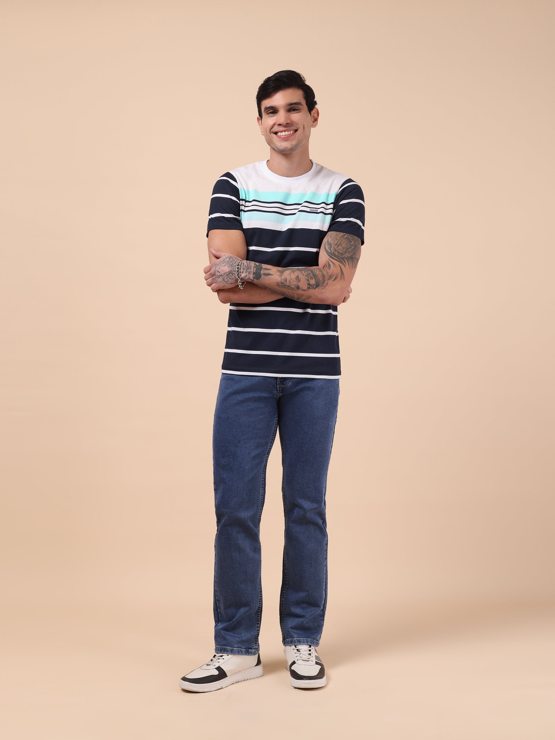 Men's Ocean Crest Stripe Tee