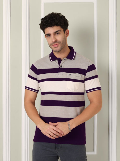 Men's Midnight Harbor Stripe Polo