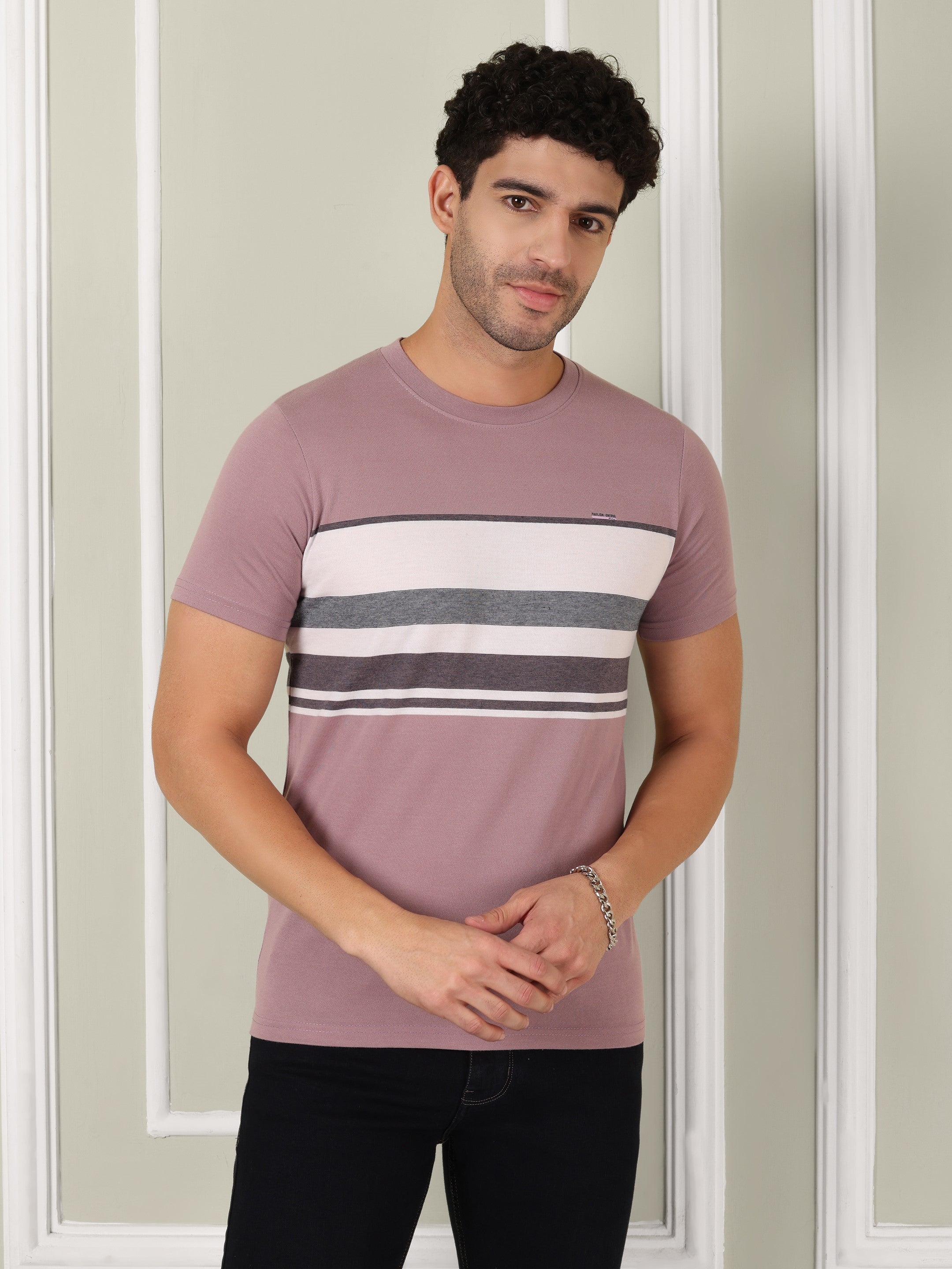 Men's Blush Ridge Stripe Tee