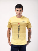 Men's Lemon Yellow Restricted Graphic Tee