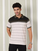 Men's Olive Stripe Polo