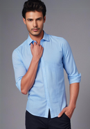 Light Blue Plain Shirt