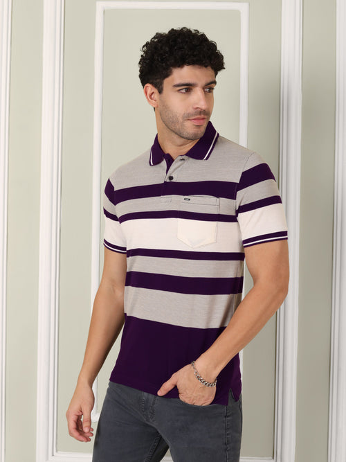 Men's Midnight Harbor Stripe Polo