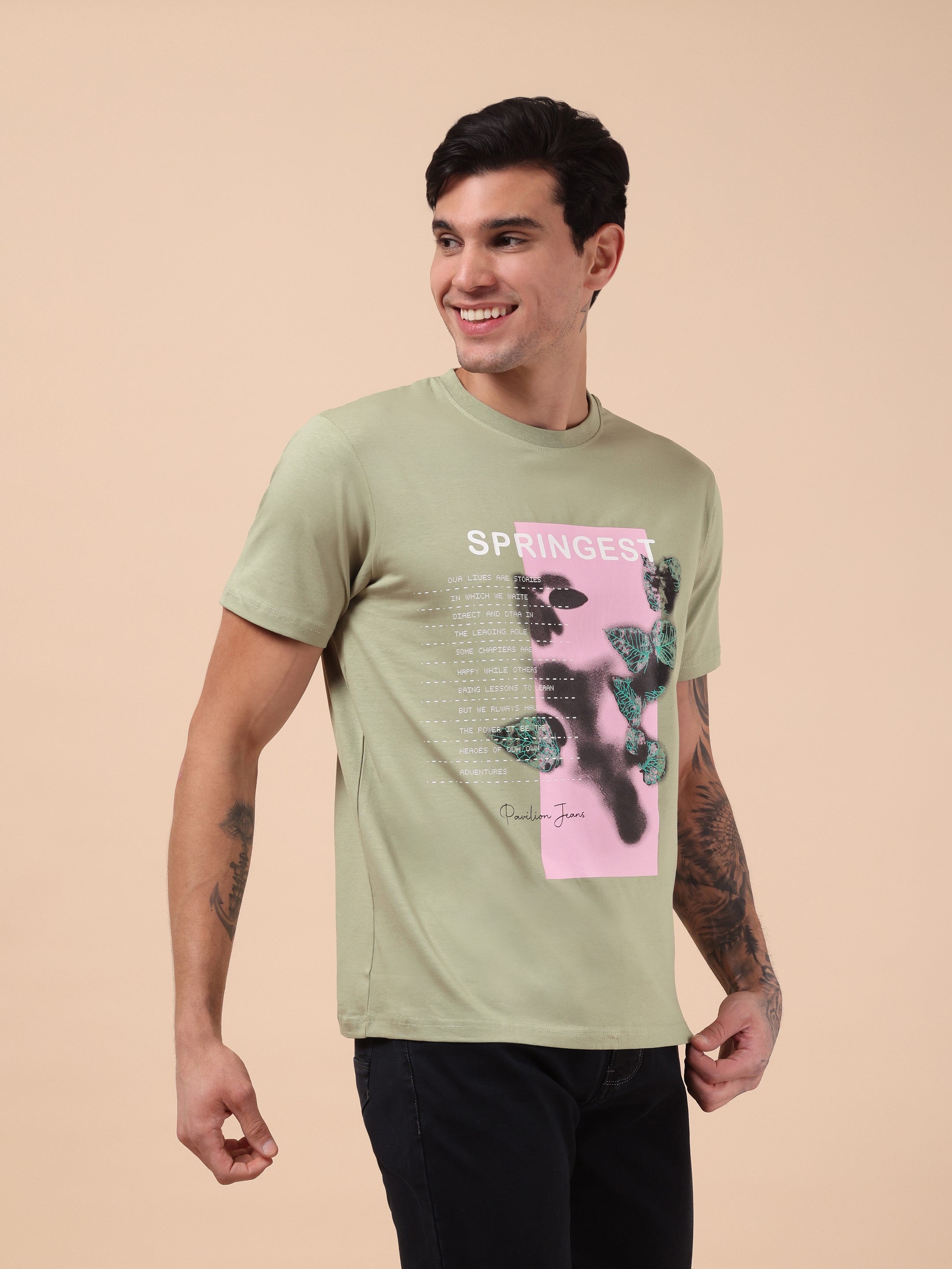 Men's Sage Bloom Graphic Tee