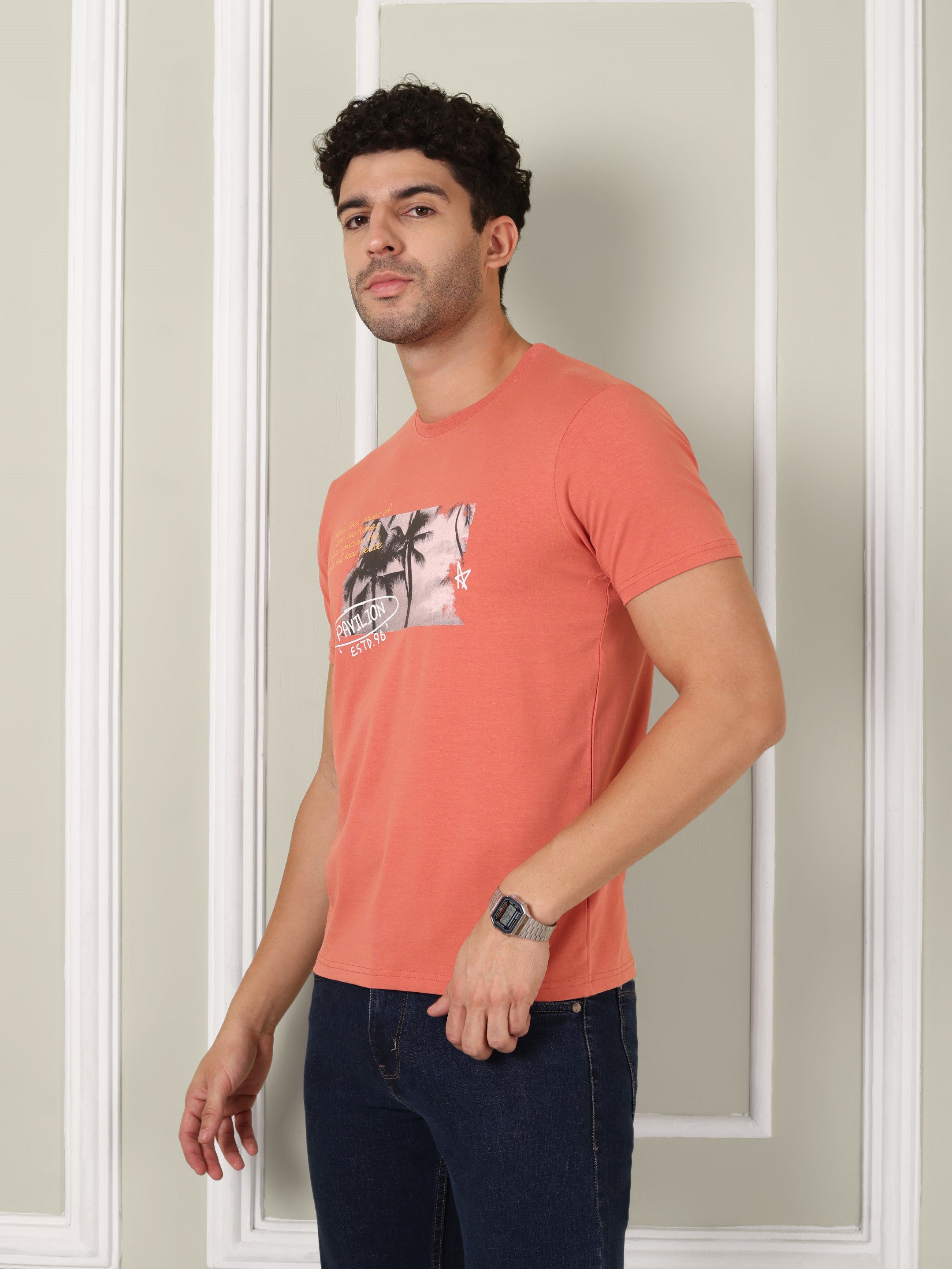 Men's Coral Palm Graphic Tee