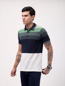 Men's Evergreen Block Stripe Polo