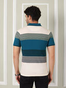 Men's Coastal Blue Stripe Polo