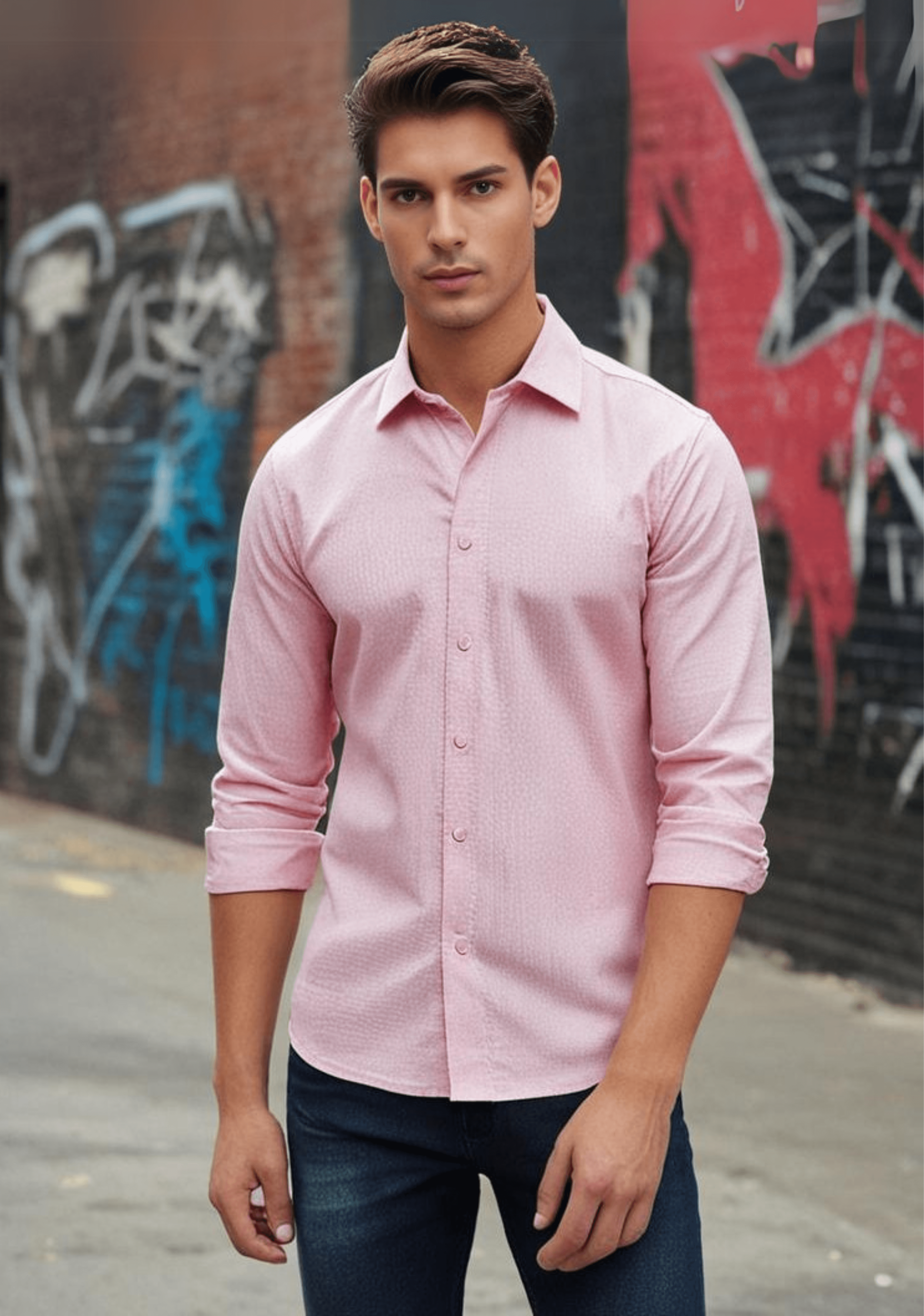 Light Pink Plain Shirt