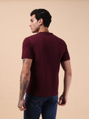 Men's Maroon Bloom Graphic Tee
