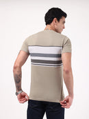 Men's Camel Ridge Stripe Tee