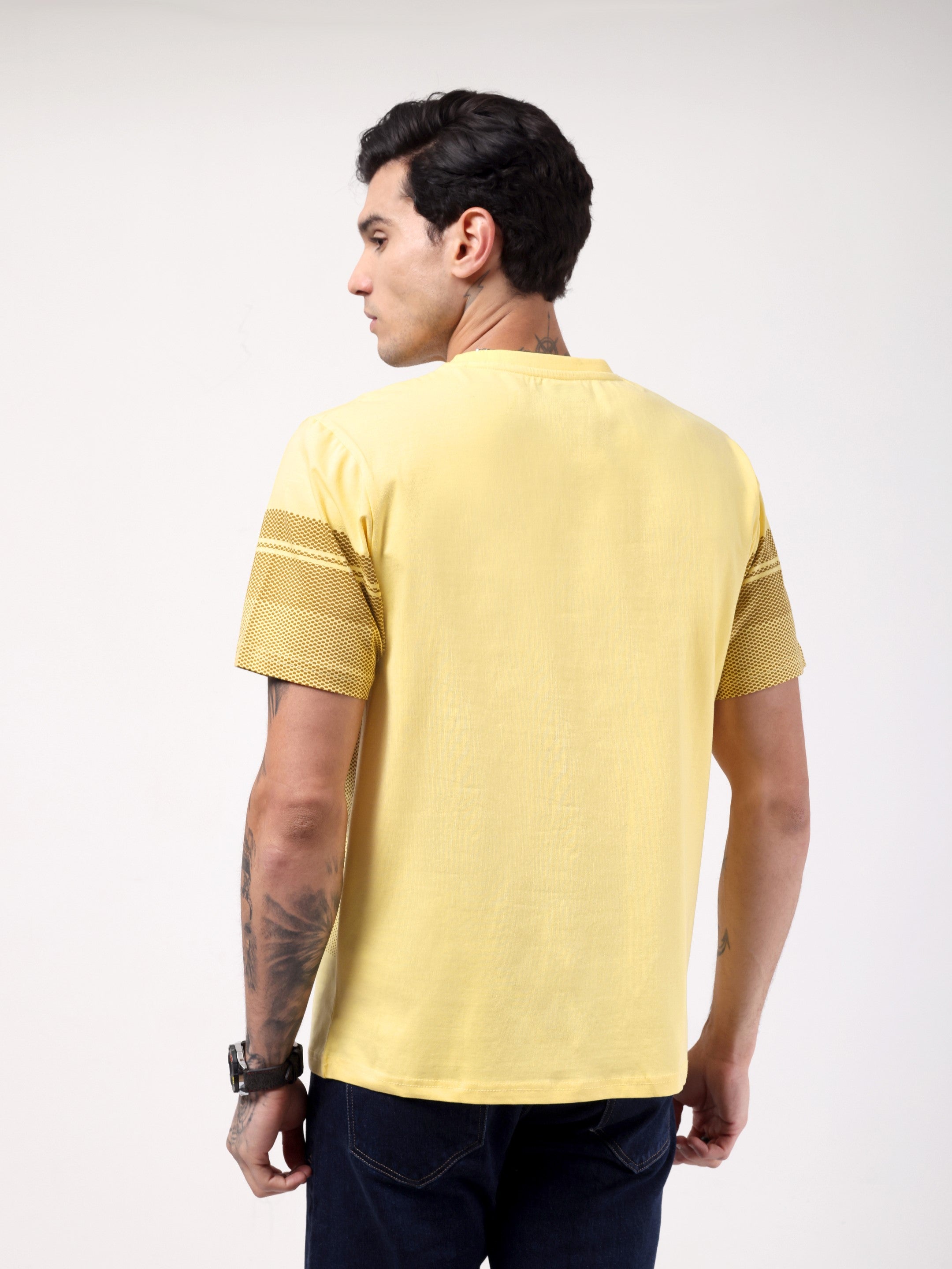 Men's Lemon Yellow Restricted Graphic Tee
