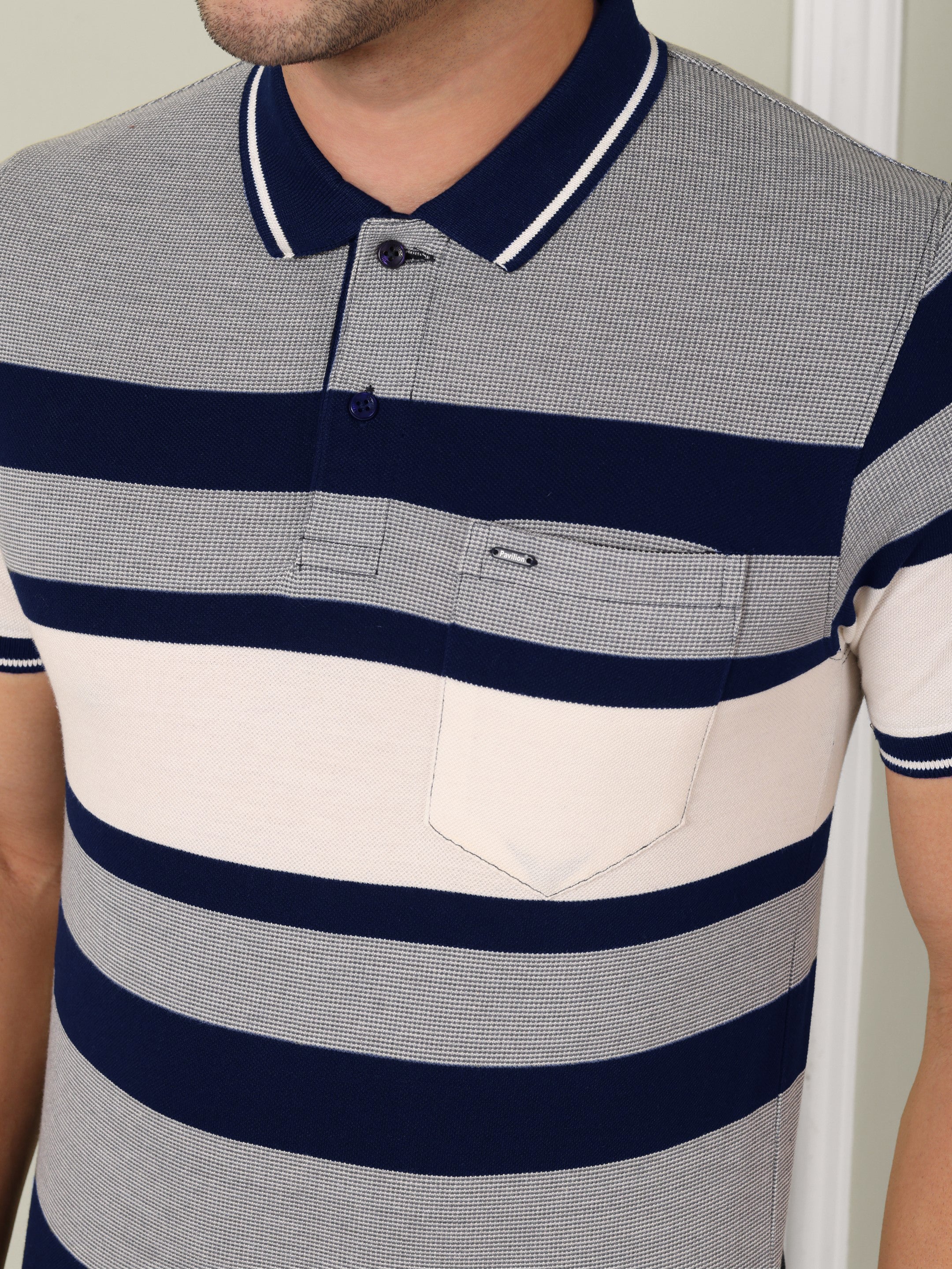 Men's Atlantic Crest Stripe Polo