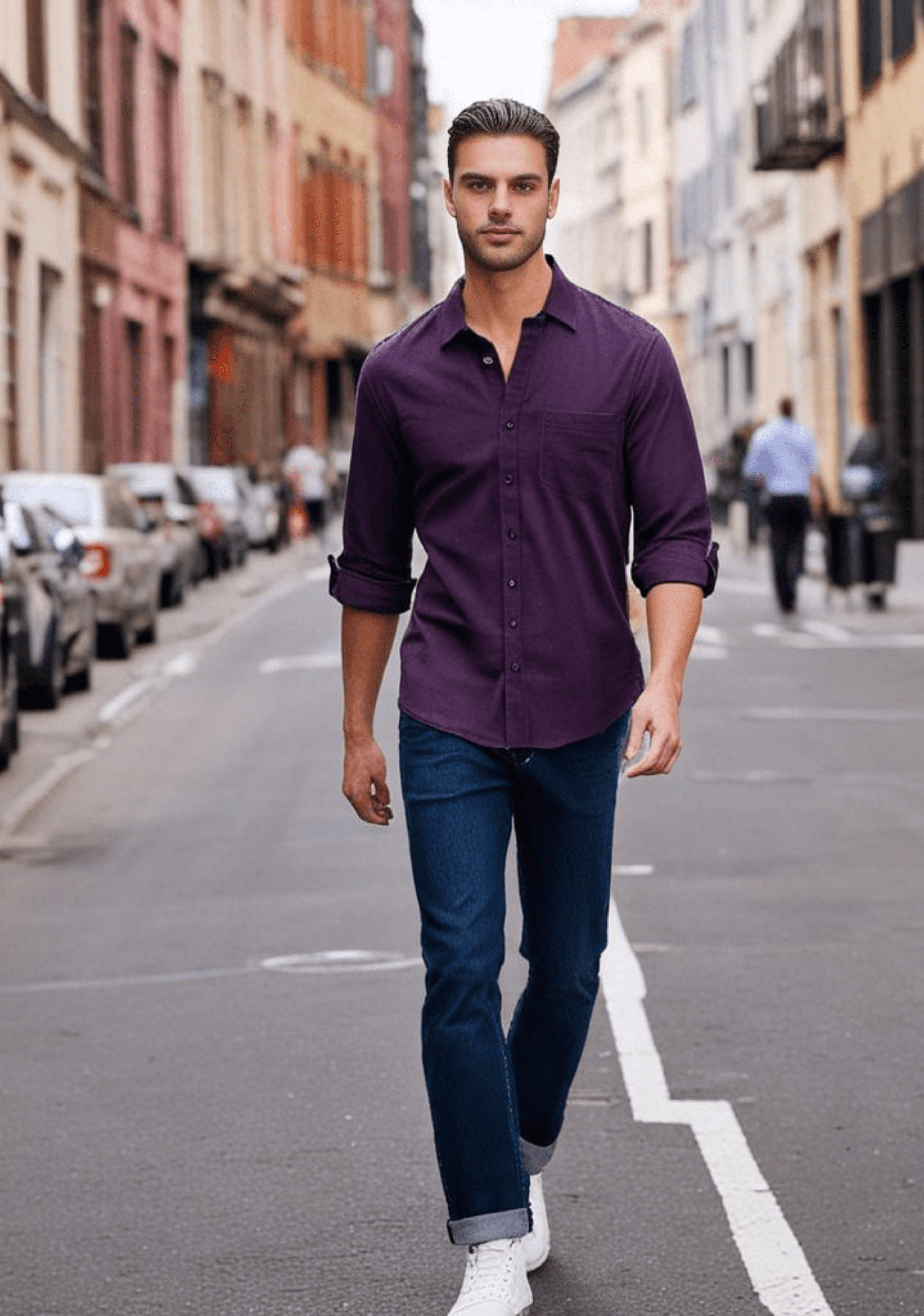 Purple Plain Shirt