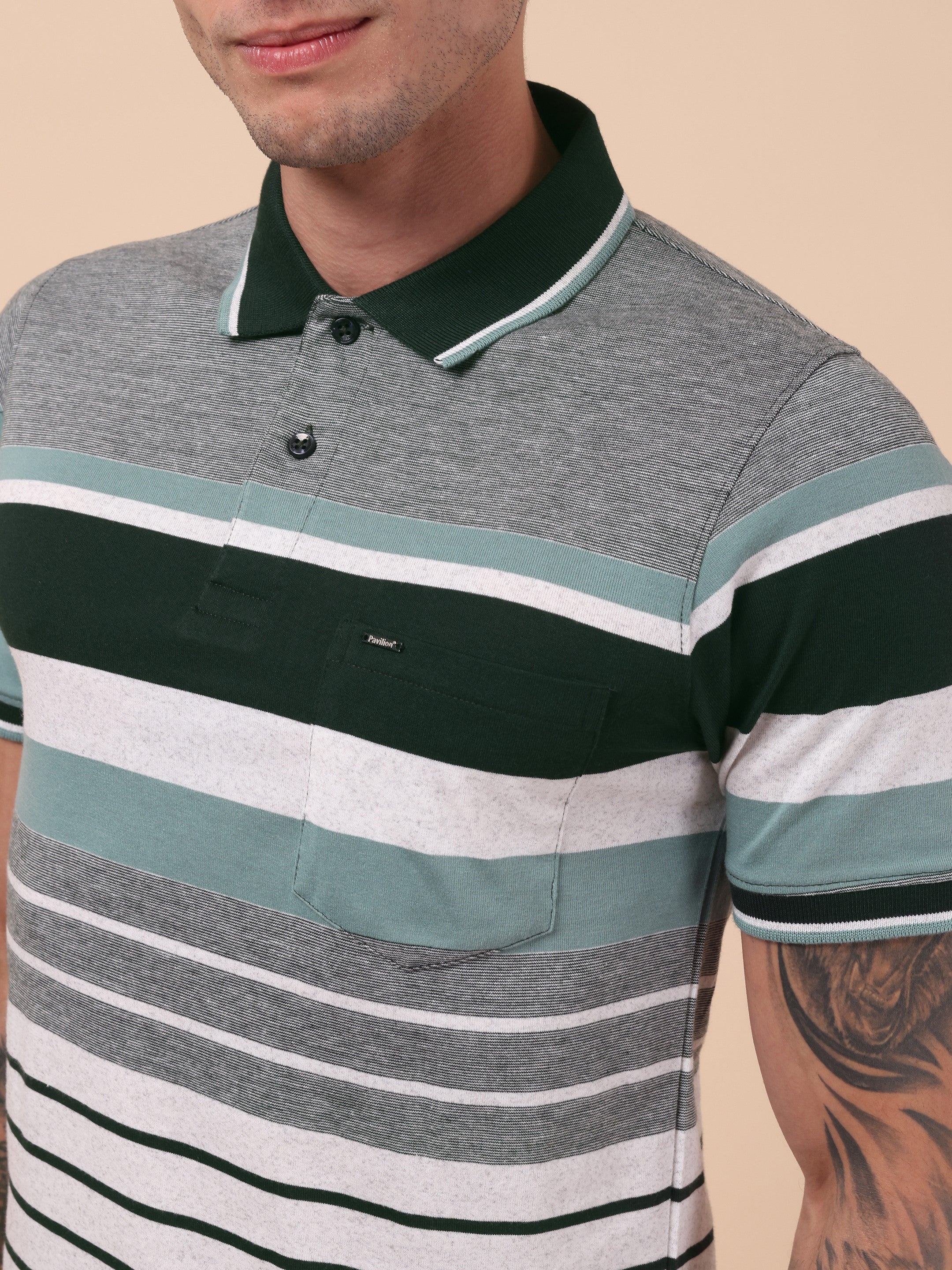 Men's Linear Luxe Polo