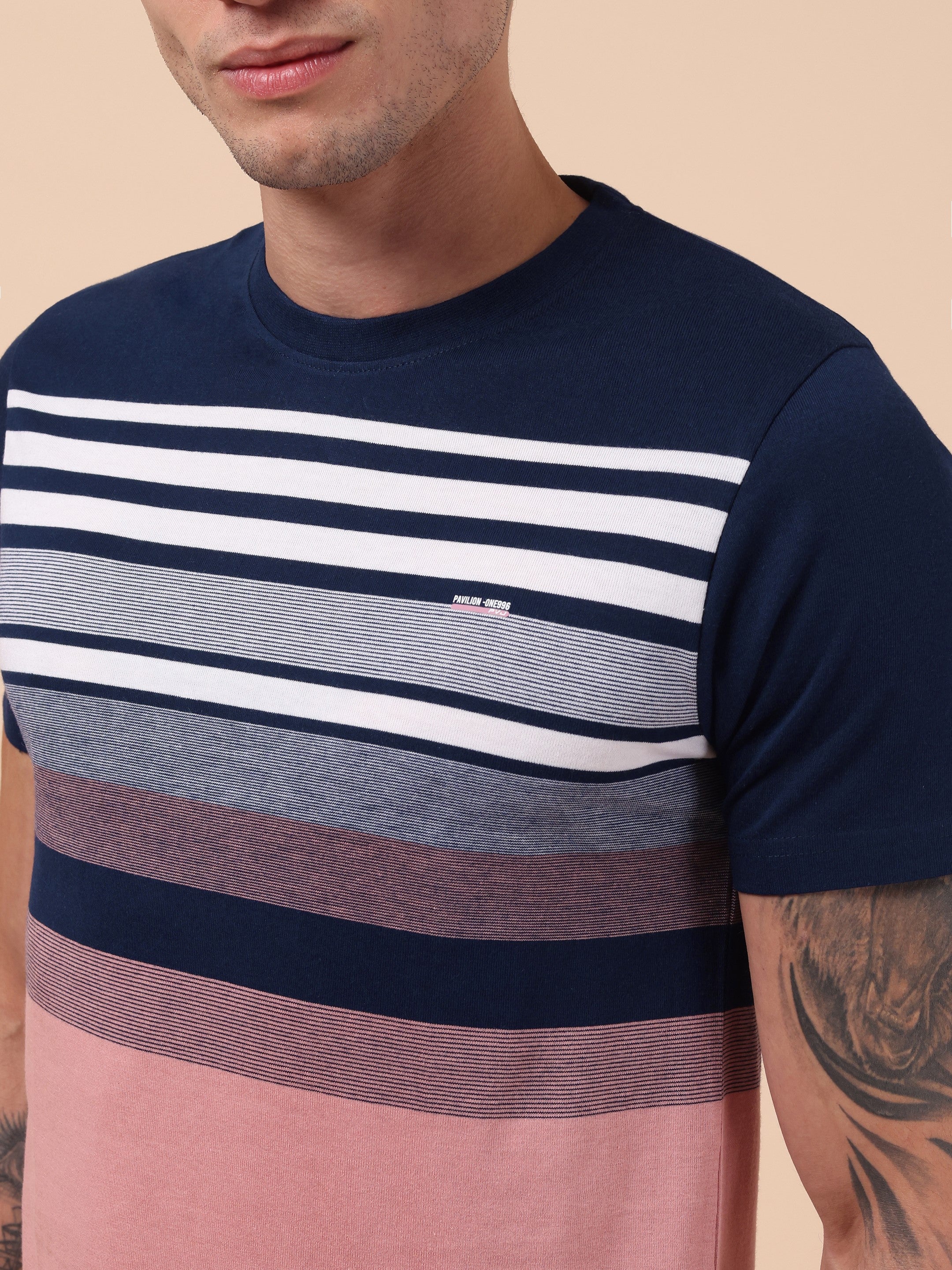 Men's Harbor Crest Stripe Tee