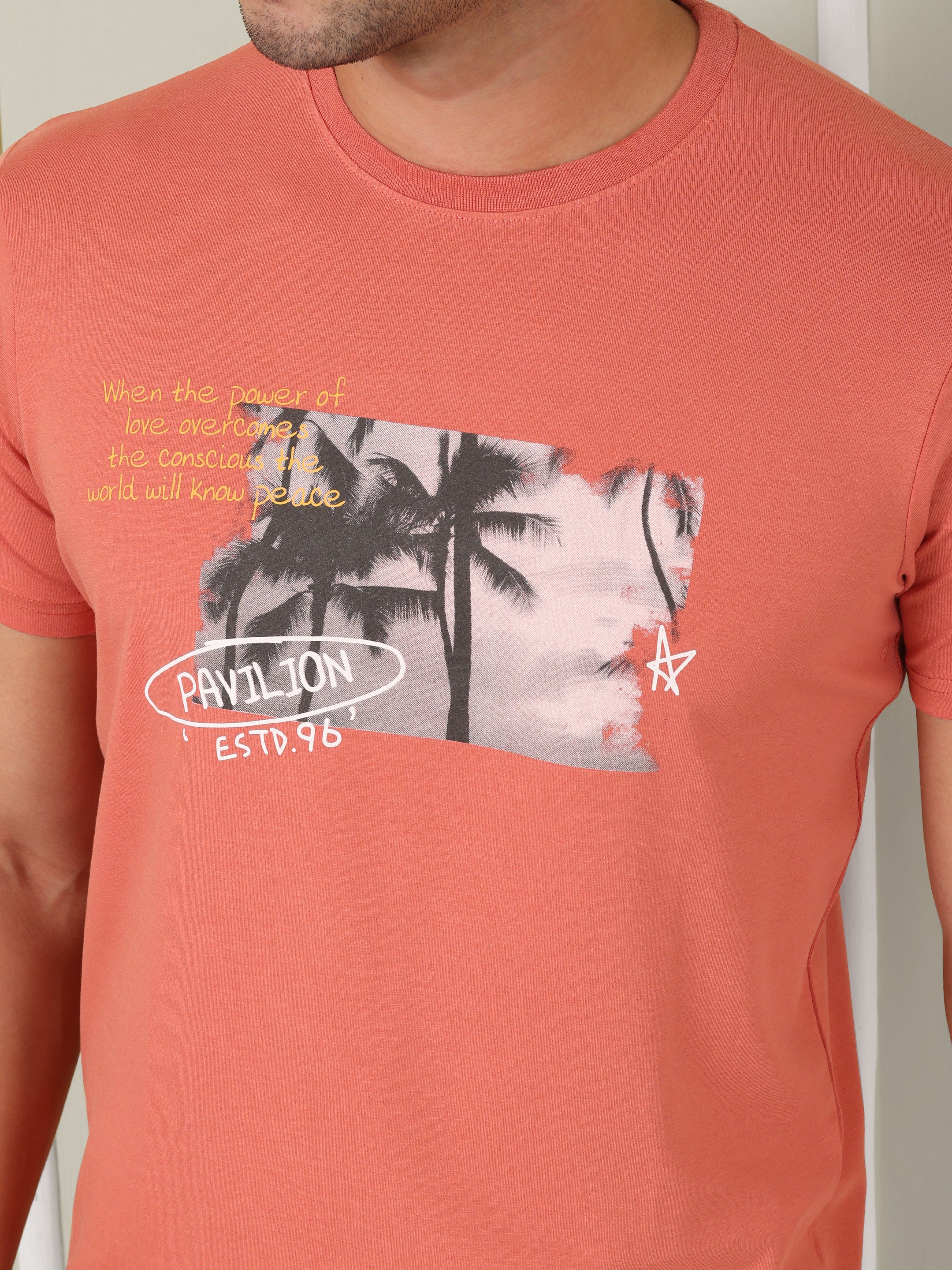 Men's Coral Palm Graphic Tee