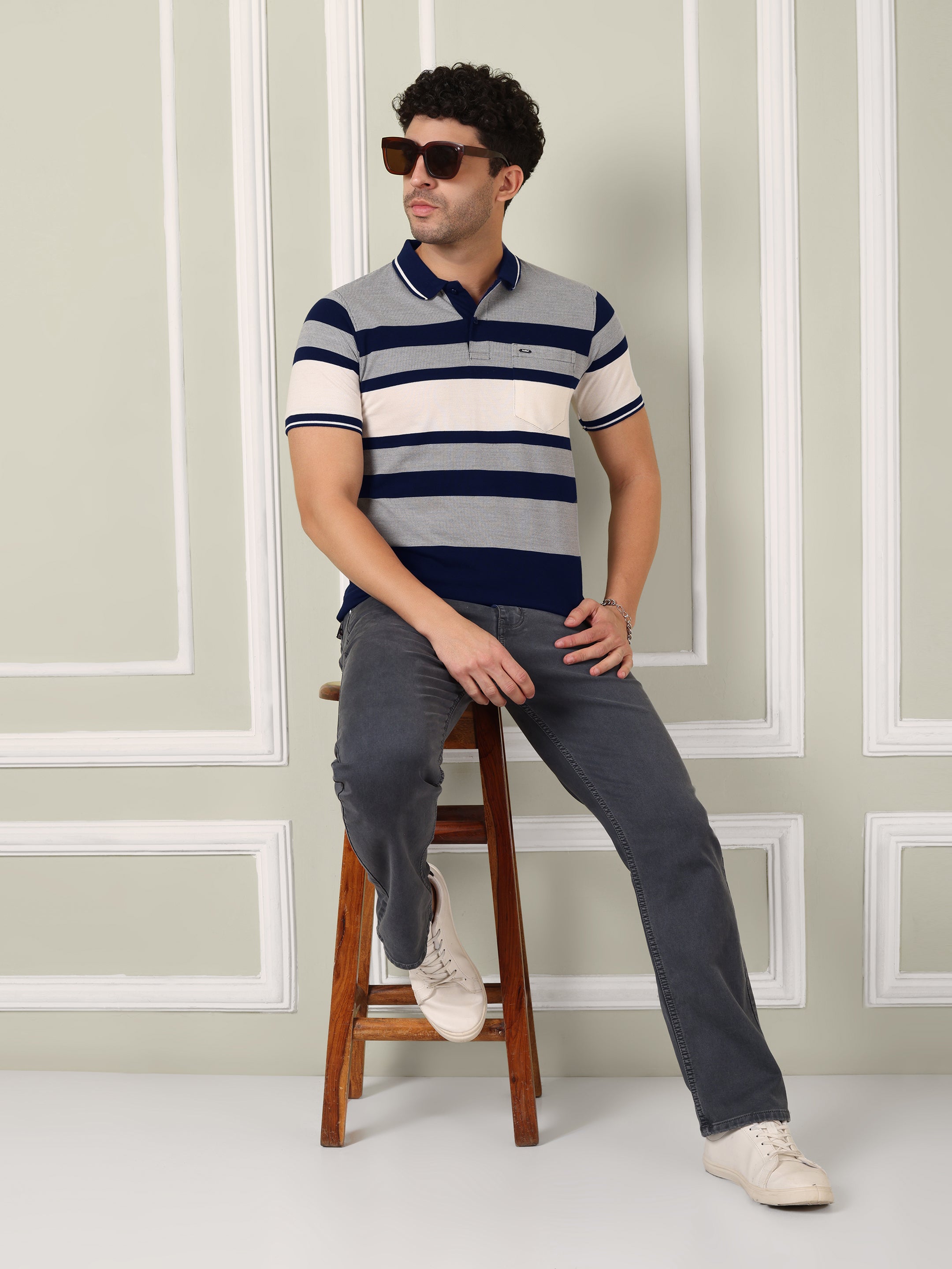 Men's Atlantic Crest Stripe Polo