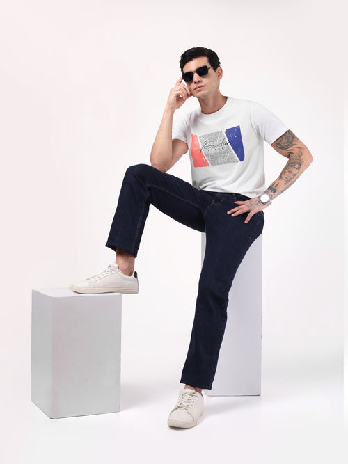 Men's Arctic White Mosaic Graphic Tee