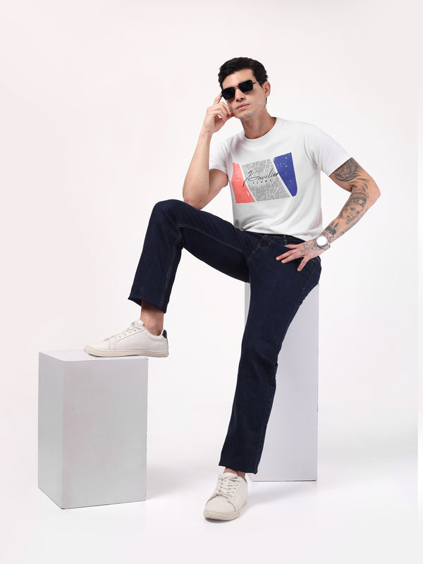 Men's Arctic White Mosaic Graphic Tee