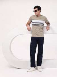 Men's Camel Ridge Stripe Tee