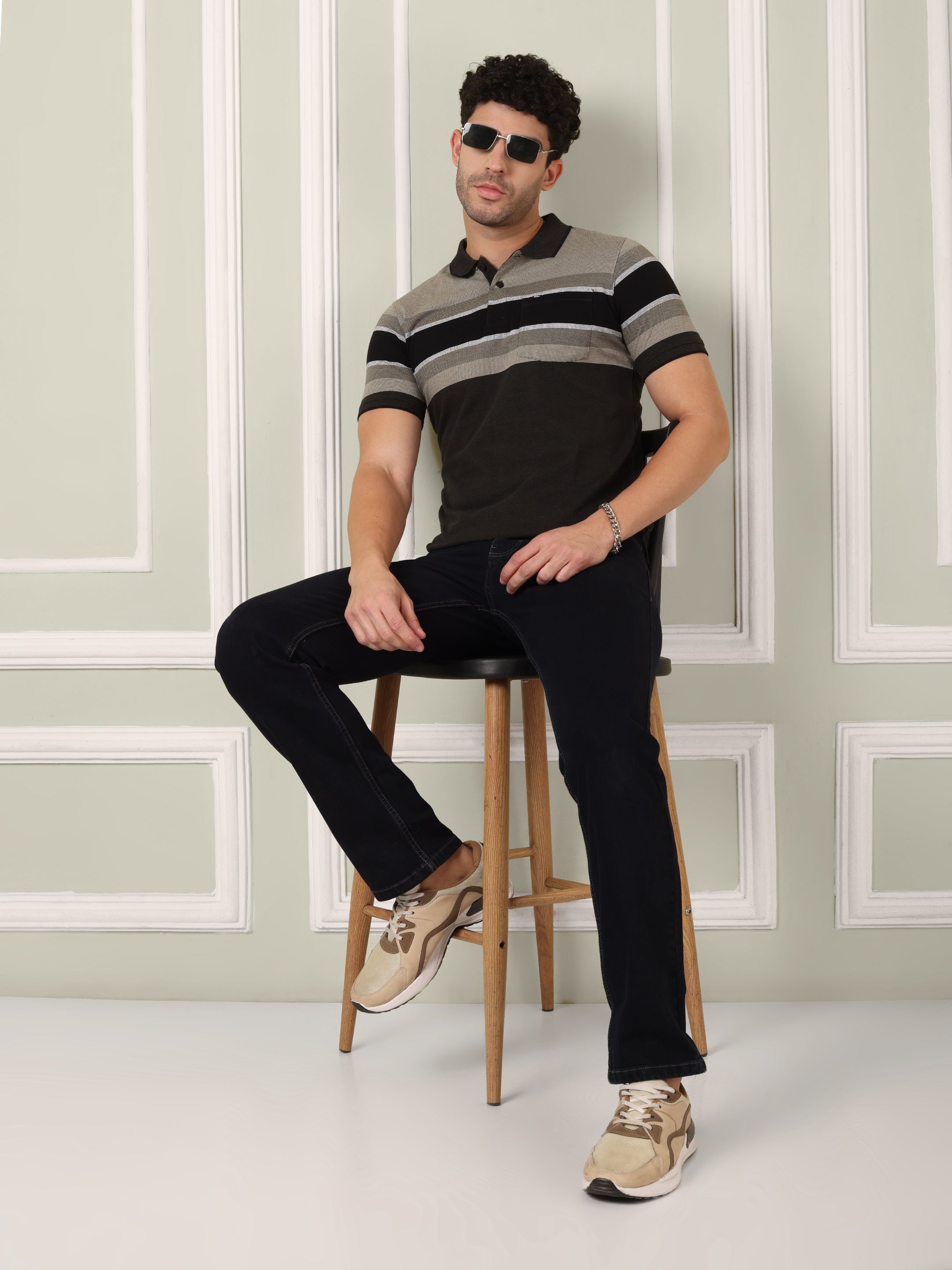 Men's Horizon Stripe Polo