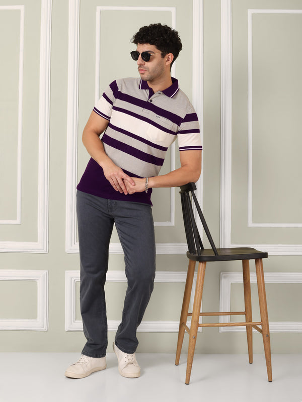 Men's Midnight Harbor Stripe Polo