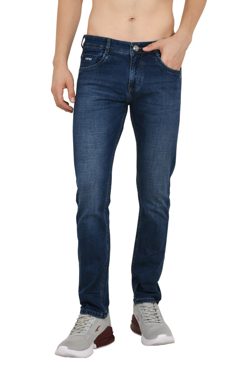 Blue Colored Narrow Fit Jeans