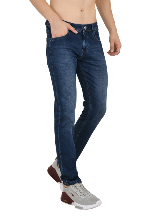 Blue Colored Narrow Fit Jeans