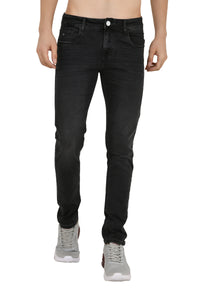 Charcoal Dark Grey Narrow Fit Jeans