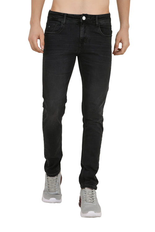 Charcoal Dark Grey Narrow Fit Jeans