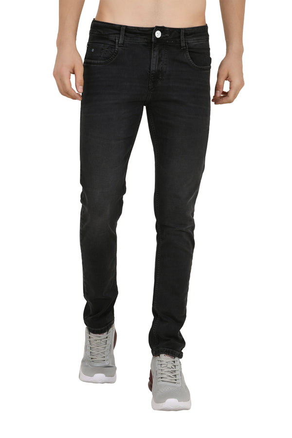 Charcoal Dark Grey Narrow Fit Jeans