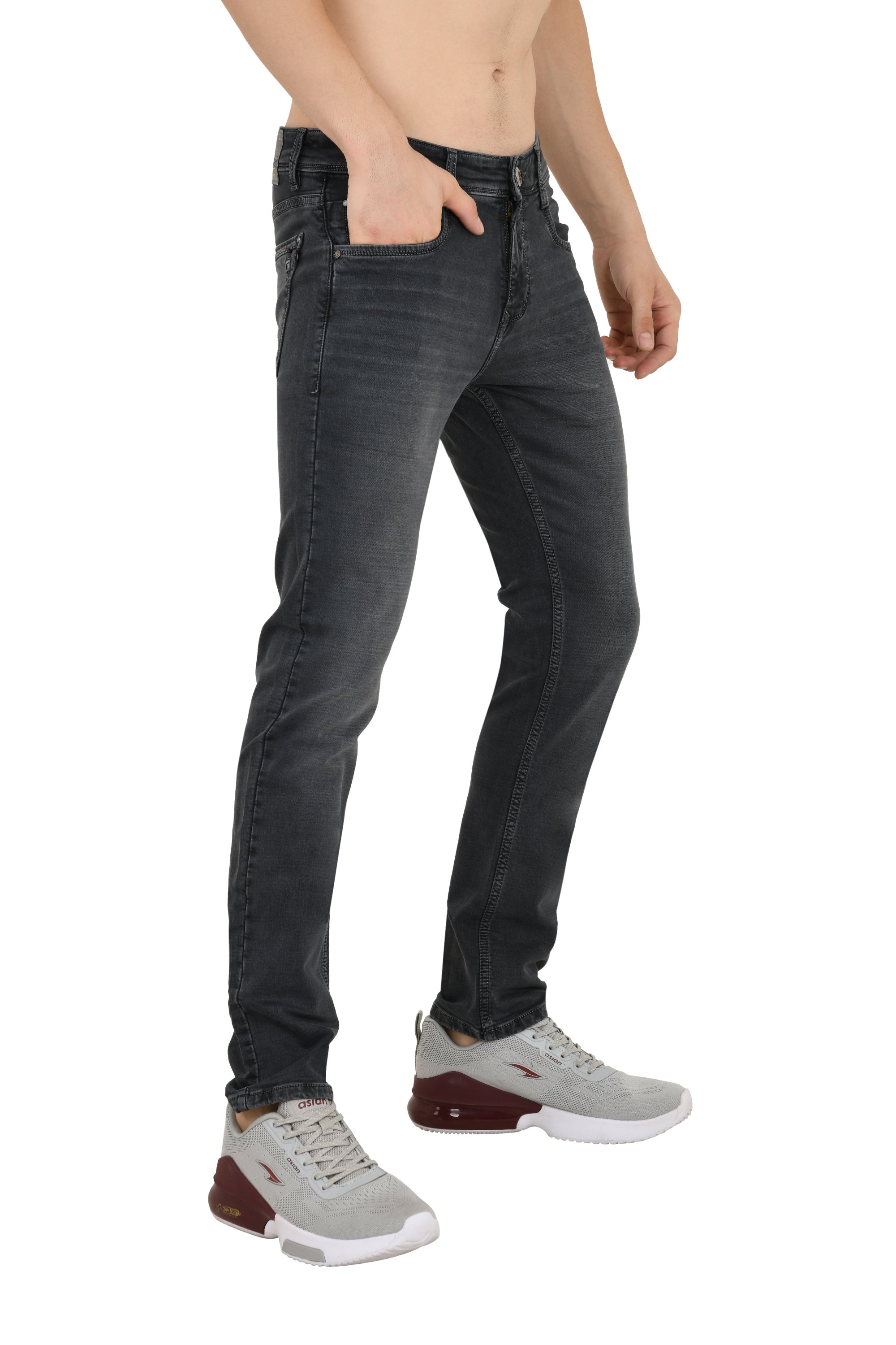 Grey Jeans Narrow Fit