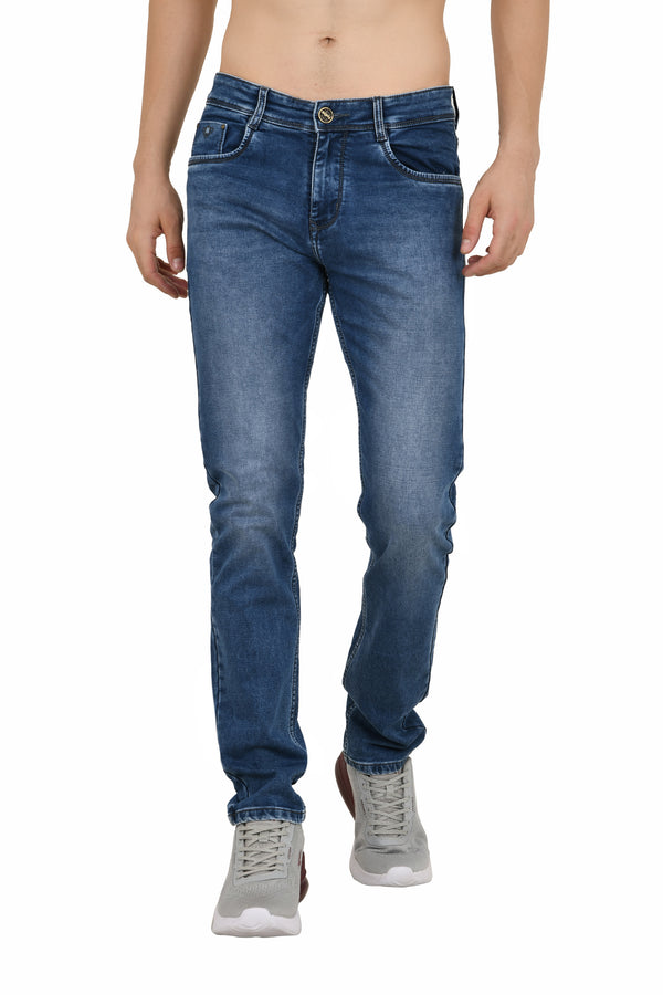 Light Blue Colored Narrow Fit Jeans