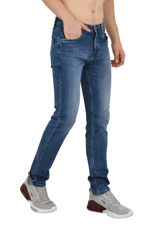 Light Blue Colored Narrow Fit Jeans
