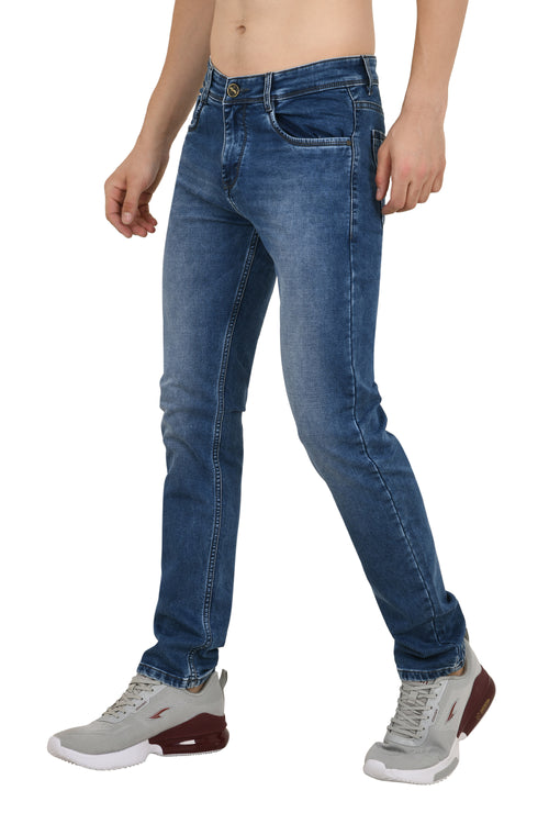 Light Blue Colored Narrow Fit Jeans