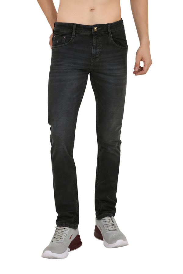 Charcoal Dark Grey Narrow Fit Jeans