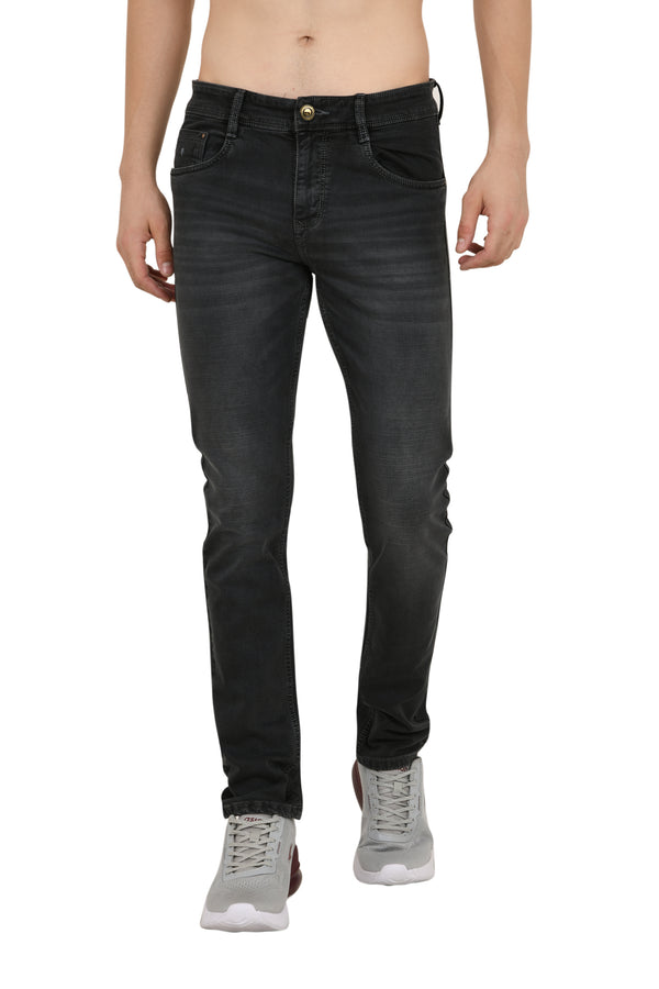 Charcoal Dark Grey Narrow Fit Jeans
