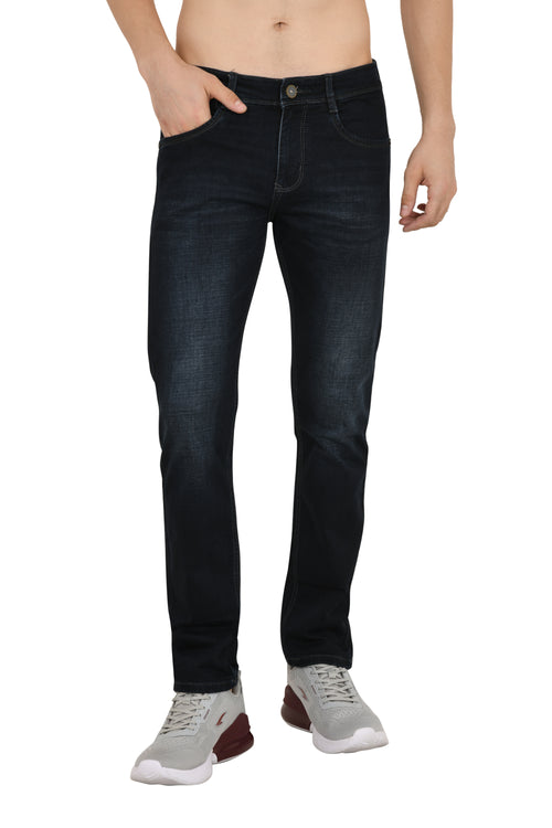 Charcoal Blue Jeans Narrow Fit
